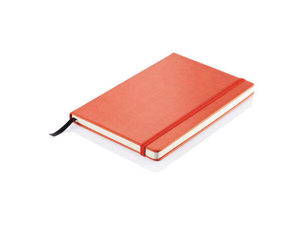 A5 notatbok i PU material orange 